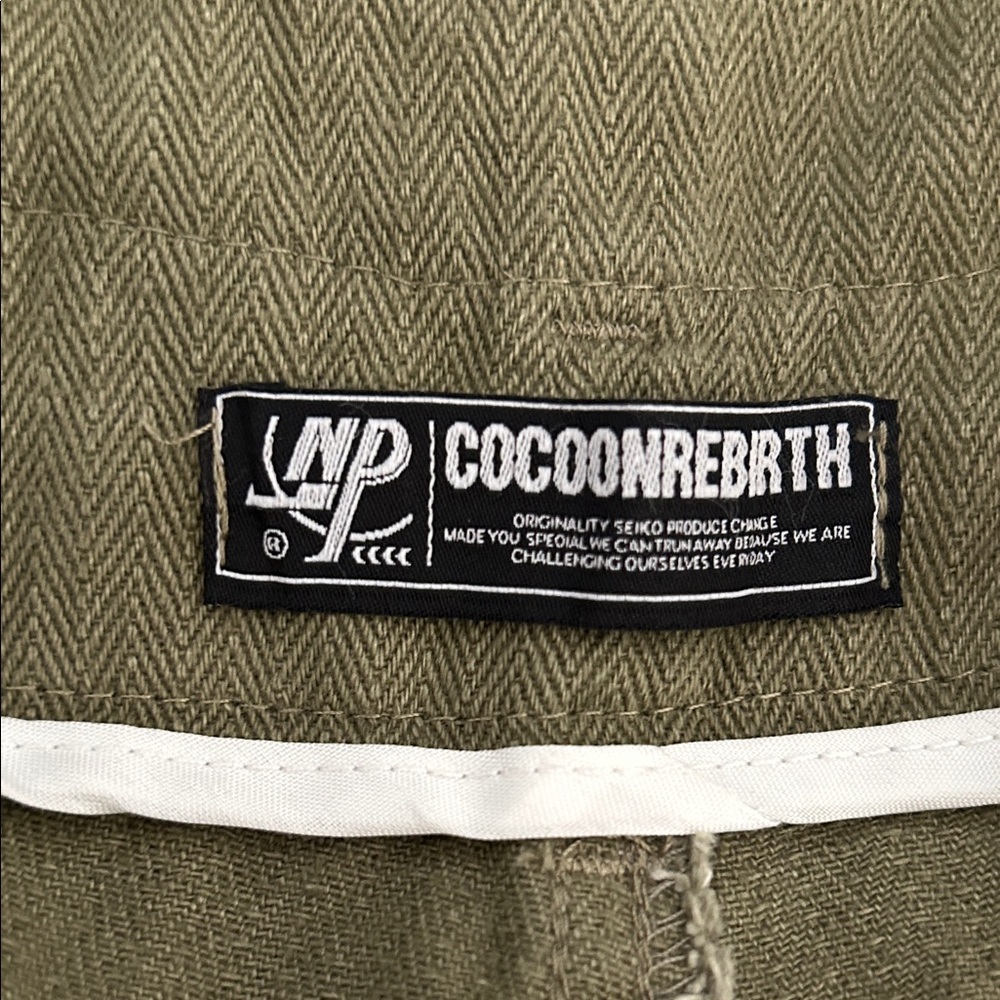 Cocoonrebirth Olive Cargo Pants for Men - Picture 7 of 10